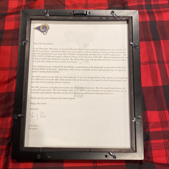 Marshall Faulk lithograph - Picture 2 of 2